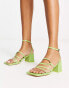 Фото #2 товара Public Desire Dayla mid heeled shoes in patent mint