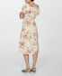 Фото #3 товара Women's Buttoned Linen-Blend Dress