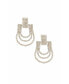 True Beauty Crystal Earrings in 18K Gold Plating