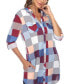 ფოტო #5 პროდუქტის Women's Plaid Tunic Shirt