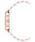 ფოტო #2 პროდუქტის Women's Three-Hand Quartz Pink Ceramic Bracelet Watch, 27mm