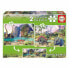 Фото #2 товара Детский паззл Dino World Educa 200 Предметы (2 x 100 pcs)