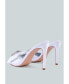 ფოტო #3 პროდუქტის Women's Brag In Rhinestone Embellished Bow Satin Heels sandals