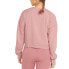 Puma Train French Terry Crew Neck Long Sleeve Sweatshirt Womens Pink Coats Jacke