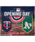 Oakland Athletics vs. Minnesota Twins 15" x 18" 2020 Opening Day Rally Towel