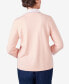 Фото #2 товара Petite A Fresh Start Stripe Collar Layered Necklace Sweater