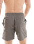 Adidas Originals swim shorts in charcoal Charcoal/White, S - фото #8