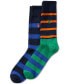 Фото #1 товара Men's Striped Slack Socks, 2-pk