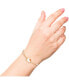 ფოტო #2 პროდუქტის Sanrio Glass Pearl Charm Lariat Bracelet, 9.5'' Box Chain