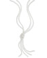 Imitation Pearl Knotted Lariat Necklace, 28" + 2" extender, Created for Macy's