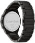 ფოტო #3 პროდუქტის Men's Black-Tone Stainless Steel Bracelet Watch 44.5mm