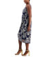Women's Sleeveless Sarong-Style Jersey-Knit Dress