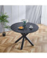 Фото #11 товара Mid-Century Black Dining Table for 4-6 People