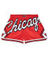 Women's Red Chicago Bulls Swingman Big Face 3.0 Basketball Shorts