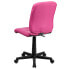 Фото #2 товара Mid-Back Pink Quilted Vinyl Swivel Task Chair