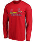 ფოტო #2 პროდუქტის Men's Red St. Louis Cardinals Official Wordmark Long Sleeve T-shirt