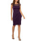 Фото #1 товара Women's Beaded Cap-Sleeve Sheath Dress