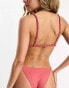 Фото #2 товара Stradivarius – Triangel-Bikinioberteil in Backsteinrot mit gerafftem Design