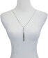 Silver-Tone Long Chain and Tassel Pendant Necklace, 30" + 2" Extender