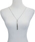 Фото #3 товара Silver-Tone Long Chain and Tassel Pendant Necklace, 30" + 2" Extender