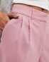 Vila tailored wide leg trousers in dusty pink