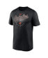 Фото #3 товара Men's Black Baltimore Orioles Wordmark Outline Legend T-shirt