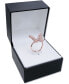 Cubic Zirconia Baguette Butterfly Ring (1-1/2 ct. t.w.) In Sterling Silver or 18K Rose Gold over Sterling Silver
