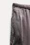 Фото #10 товара Атласные брюки с вышивкой — zw collection ZARA