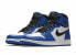 Кроссовки Nike Air Jordan 1 Retro High Game Royal (Белый, Синий)