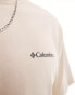 Columbia Unionville back print t-shirt in beige Exclusive at ASOS