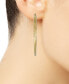 ფოტო #2 პროდუქტის Satin Texture Medium Hoop Earrings in 10k Gold
