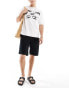 Фото #1 товара Jack & Jones baggy fit carpenter short in black