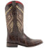 Фото #2 товара Ferrini Jesse Alligator Embroidery Square Toe Cowboy Womens Brown Dress Boots 9