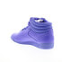 Reebok Freestyle Hi Womens Purple Leather Lace Up Lifestyle Sneakers Shoes