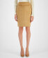 ფოტო #1 პროდუქტის Women's Faux Suede Pencil Skirt