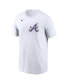 Фото #2 товара Men's Ronald Acuna Jr. White Atlanta Braves City Connect Fuse Name Number T-Shirt