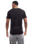 DTT raw edge t-shirt in black