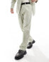 Viggo suit trousers with print in sage green