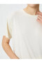 Фото #5 товара Футболка женская Koton Respect Life Oversize Tişört Modal Karışımlı