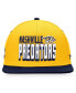 Men's Gold, Navy Nashville Predators Heritage Retro Two-Tone Snapback Hat