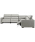 Фото #11 товара Nevio 124" 5-Pc. Leather Sectional with 3 Power Recliners and Headrests, Created For Macy's