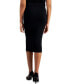 Фото #2 товара Petite Jersey-Knit Fitted Midi Skirt, Created for Macy's