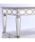 Elegant Shiny Silver Mirror Coffee Table, Cocktail Table (39.5" X 21.5" X 19.5")