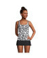 ფოტო #3 პროდუქტის Women's DD-Cup Square Neck Underwire Tankini Swimsuit Top Adjustable Straps