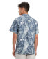 ფოტო #2 პროდუქტის Men's Diffused Foliage Short Sleeve Button-Front Linen Camp Shirt