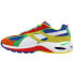 Фото #3 товара Puma Cell Speed Mix Mens White, Yellow Sneakers Casual Shoes 371801-01