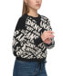 Фото #3 товара Women's Crewneck Drawstring-Hem Logo Sweater
