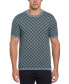ფოტო #1 პროდუქტის Men's Short Sleeve Geo Pattern Sweater