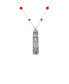 ფოტო #1 პროდუქტის Glass Red Bead Filigree Vial Necklace