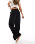 Vila smart wide leg trousers in black